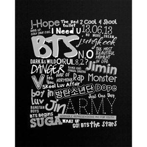 Placa Decorativa BTS - Mod.01